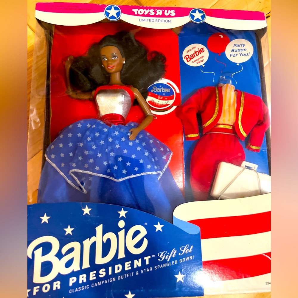 1991 African American Barbie for President- New in Box